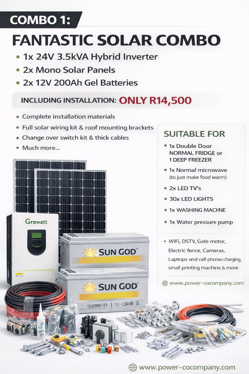 3kva Fantastic Solar Combo/ 3.5kva Hybrid inverter Combo